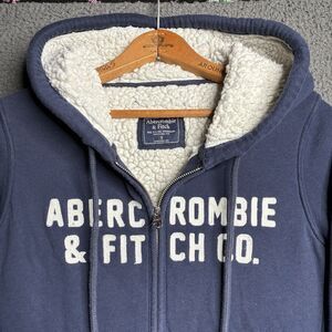Vintage Women’s Abercrombie & Fitch Sherpa Lined Hoodie Small Full Zip